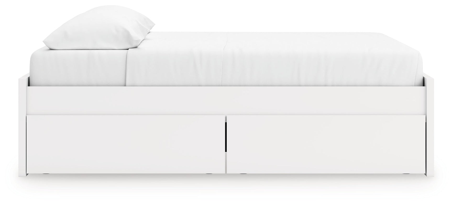 Onita White King Platform Bed with 2 Side Storage (Online Special Price) - Ornate Home