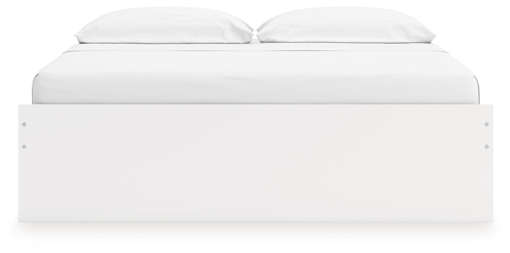 Onita White King Platform Bed with 2 Side Storage - Ornate Home