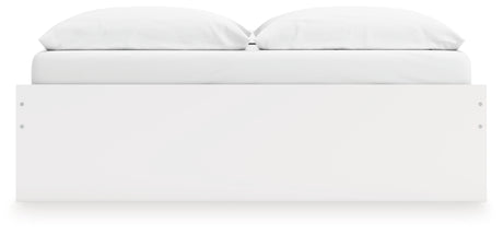 Onita White King Platform Bed with 2 Side Storage - Ornate Home