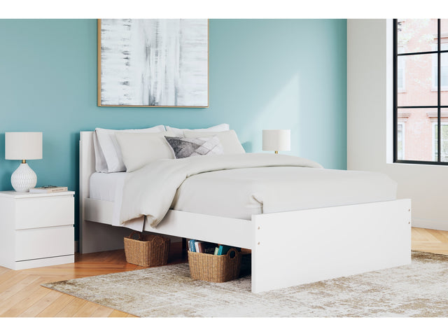 Onita White Queen Panel Platform Bed - Ornate Home