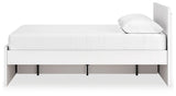 Onita White Queen Panel Platform Bed with 1 Side Storage (Online Special Price) - Ornate Home