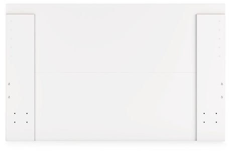 Onita White Queen Panel Platform Bed with 1 Side Storage - Ornate Home