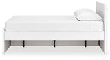 Onita White Queen Panel Platform Bed with 1 Side Storage - Ornate Home