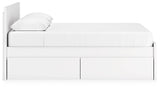 Onita White Queen Panel Platform Bed with 2 Side Storage (Online Special Price) - Ornate Home
