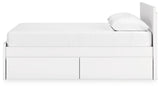 Onita White Queen Panel Platform Bed with 2 Side Storage (Online Special Price) - Ornate Home