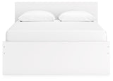 Onita White Queen Panel Platform Bed with 2 Side Storage (Online Special Price) - Ornate Home