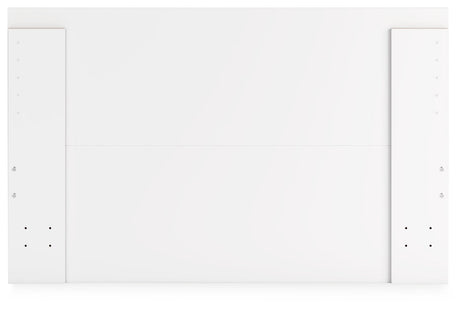 Onita White Queen Panel Platform Bed with 2 Side Storage - Ornate Home