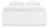 Onita White Queen Platform Bed with 1 Side Storage (Online Special Price) - Ornate Home
