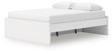 Onita White Queen Platform Bed with 1 Side Storage (Online Special Price) - Ornate Home