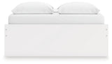 Onita White Queen Platform Bed with 1 Side Storage (Online Special Price) - Ornate Home