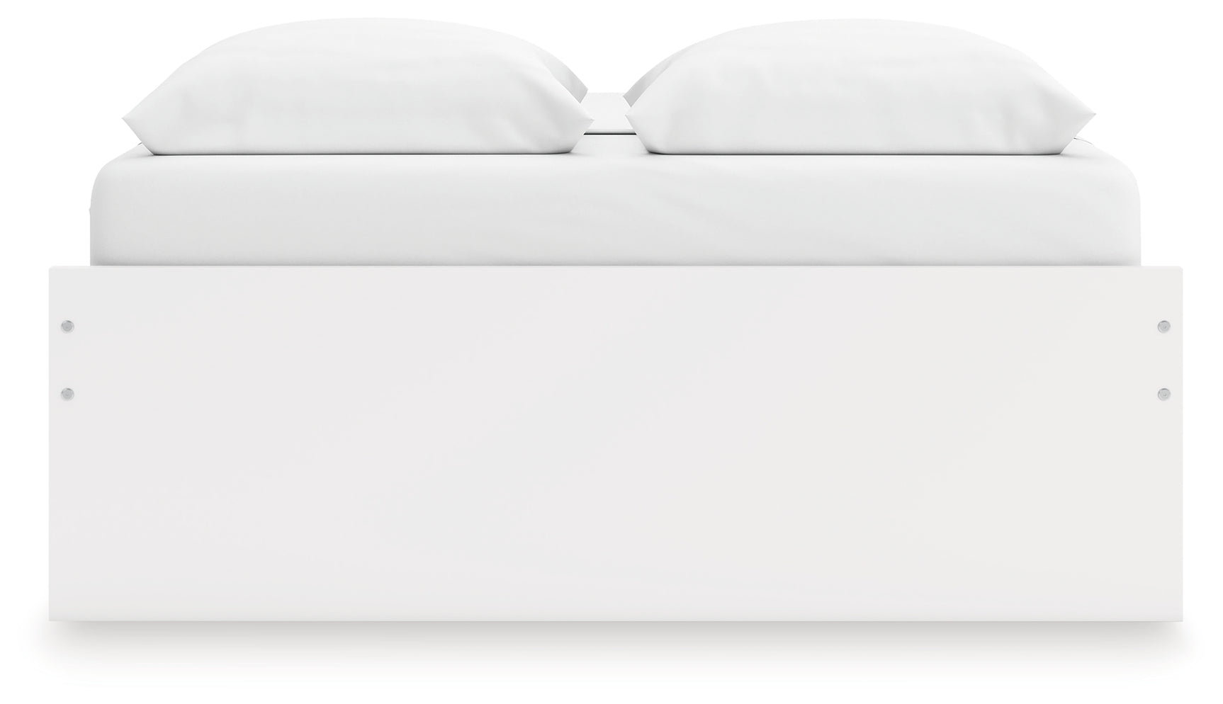 Onita White Queen Platform Bed with 1 Side Storage - Ornate Home