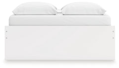 Onita White Queen Platform Bed with 1 Side Storage - Ornate Home
