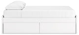 Onita White Queen Platform Bed with 2 Side Storage (Online Special Price) - Ornate Home