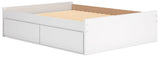 Onita White Queen Platform Bed with 2 Side Storage (Online Special Price) - Ornate Home