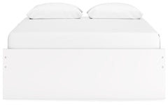Onita White Queen Platform Bed with 2 Side Storage - Ornate Home