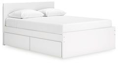 Onita White Queen Storage Bed, Chest and Nightstand - Ornate Home