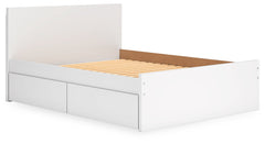 Onita White Queen Storage Bed, Chest and Nightstand - Ornate Home