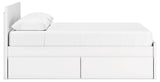Onita White Queen Storage Bed, Chest and Nightstand - Ornate Home