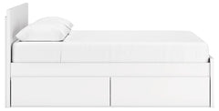 Onita White Queen Storage Bed, Chest and Nightstand - Ornate Home