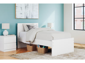Onita White Twin Panel Platform Bed (Online Special Price) - Ornate Home