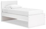 Onita White Twin Panel Platform Youth Bed - Ornate Home