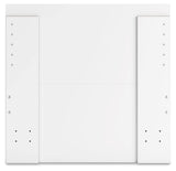 Onita White Twin Panel Platform Youth Bed with 1 Side Storage - Ornate Home