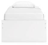 Onita White Twin Platform Bed with 1 Side Storage (Online Special Price) - Ornate Home