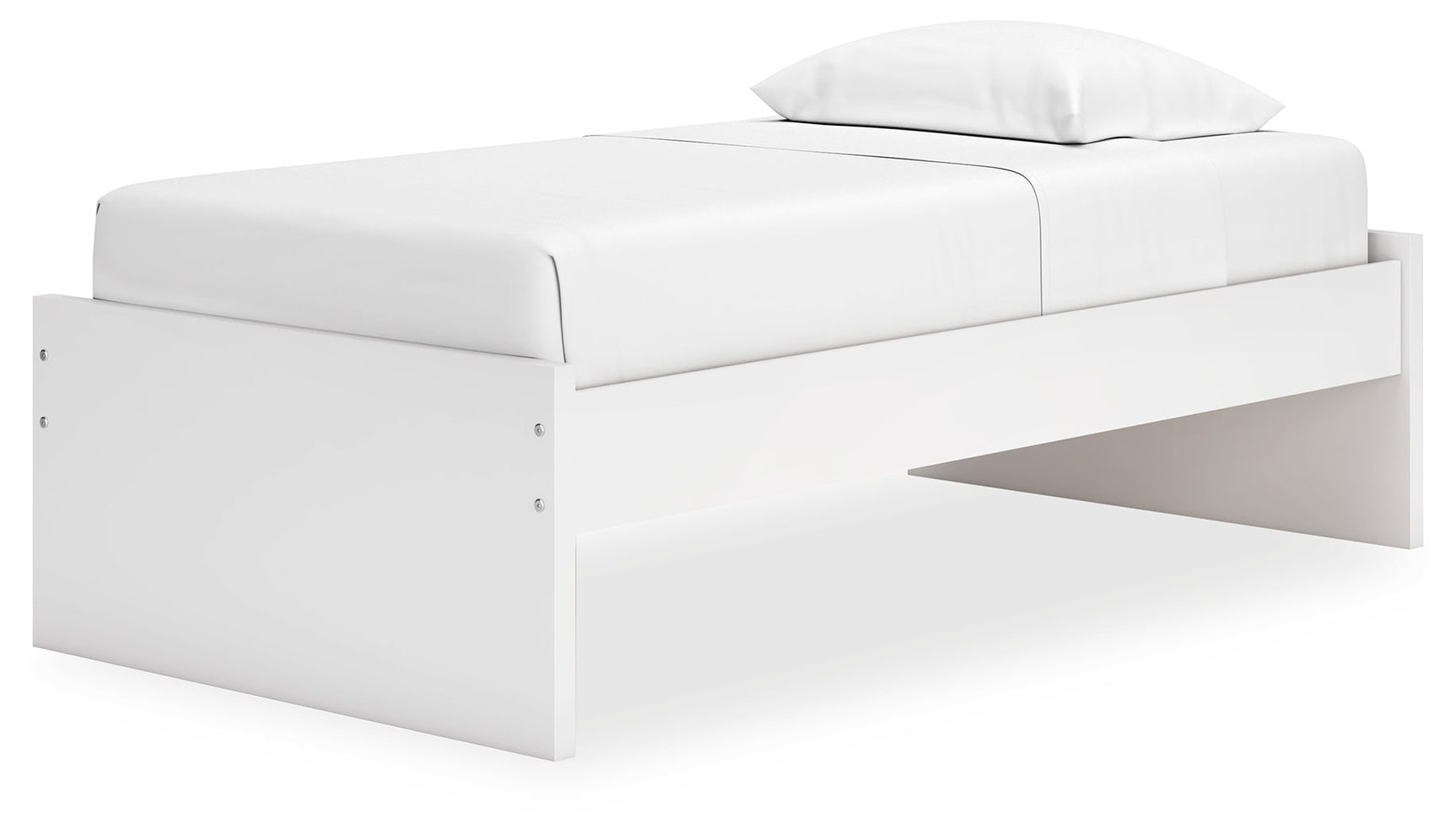 Onita White Twin Platform Youth Bed (Online Special Price) - Ornate Home