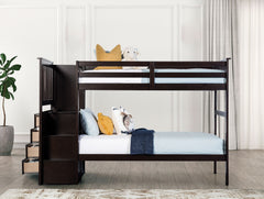 Ontario Espresso Twin/Twin Bunk Bed - Ornate Home