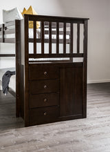Ontario Espresso Twin/Twin Bunk Bed - Ornate Home
