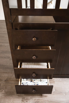 Ontario Espresso Twin/Twin Bunk Bed - Ornate Home