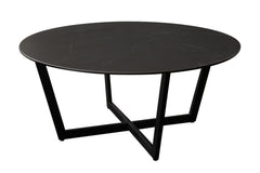 Onyx Black Ceramic Glass Coffee Table - Ornate Home