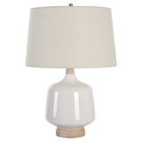 Opal Gloss White Table Lamp - Ornate Home