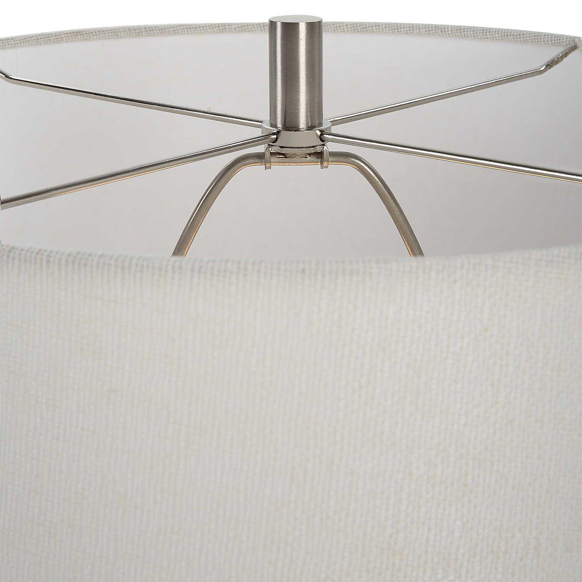 Opal Gloss White Table Lamp - Ornate Home