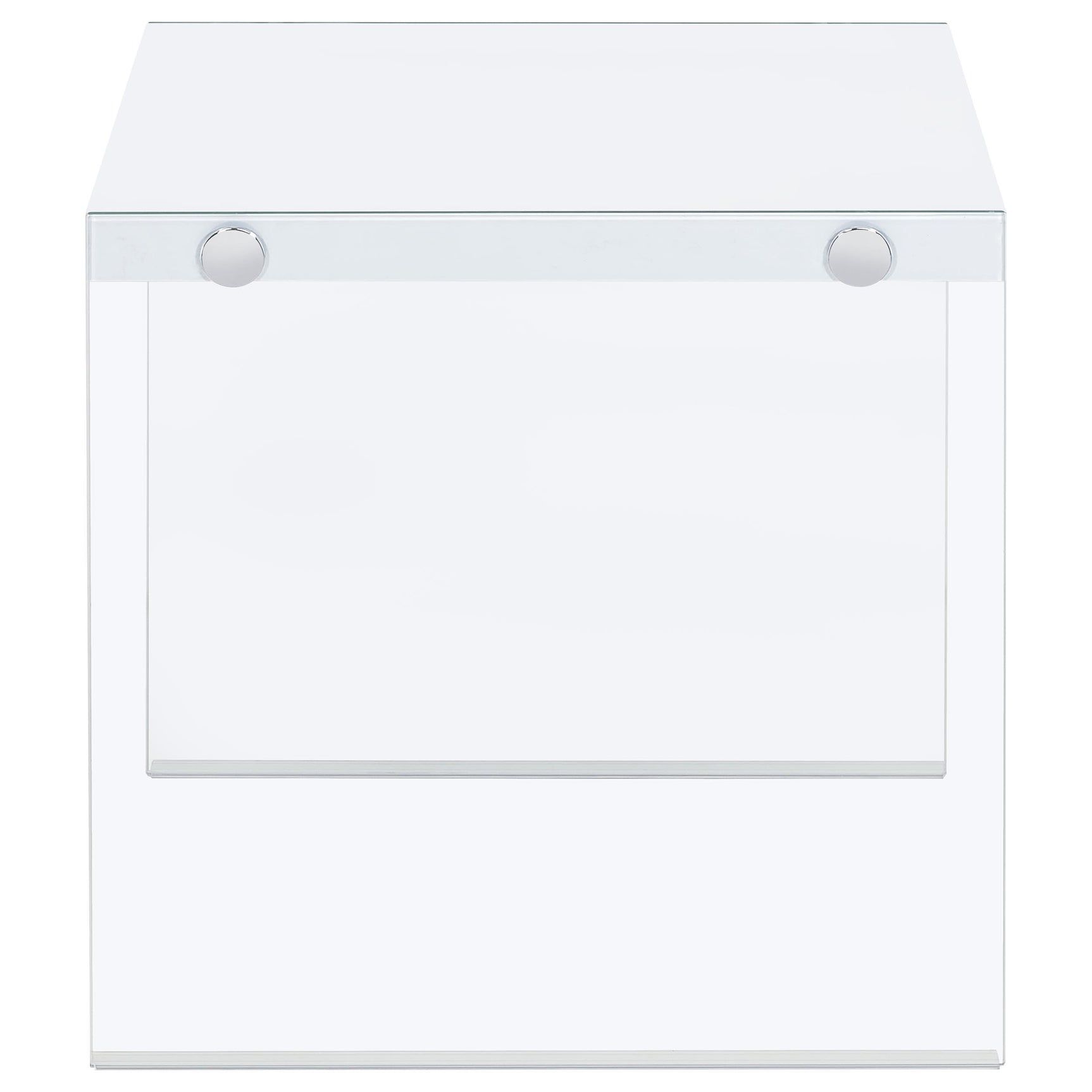 Opal White High Gloss 2-piece Coffee and End Table Set - Ornate Home