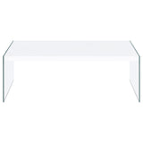 Opal White High Gloss 2-piece Coffee and End Table Set - Ornate Home