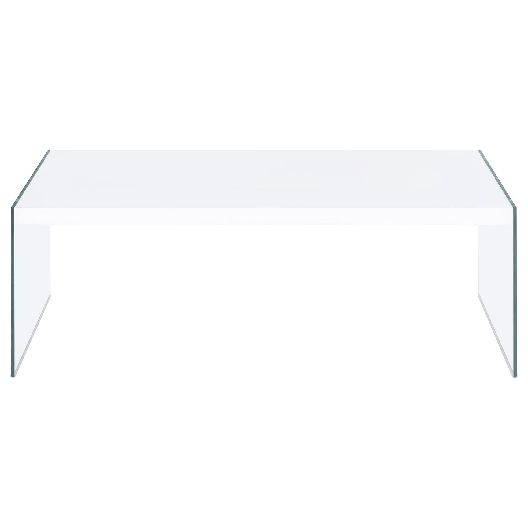 Opal White High Gloss 2-piece Coffee and End Table Set - Ornate Home