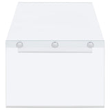 Opal White High Gloss 2-piece Coffee and End Table Set - Ornate Home