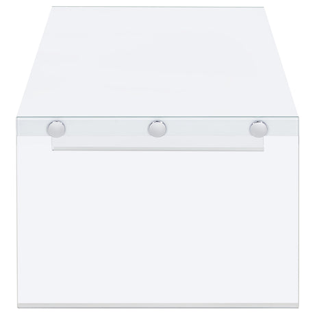 Opal White High Gloss 3-piece Coffee and End Table Set - Ornate Home