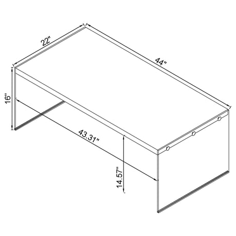 Opal White High Gloss 3-piece Coffee and End Table Set - Ornate Home