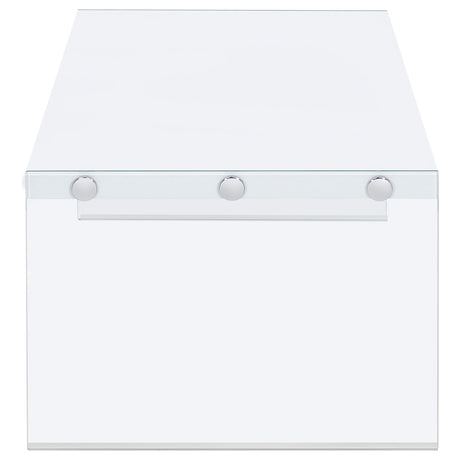 Opal White High Gloss Coffee Table - Ornate Home