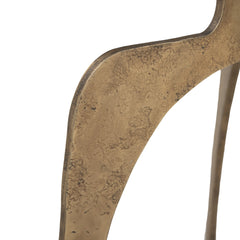 Ophelia White & Brass Side Table - Ornate Home