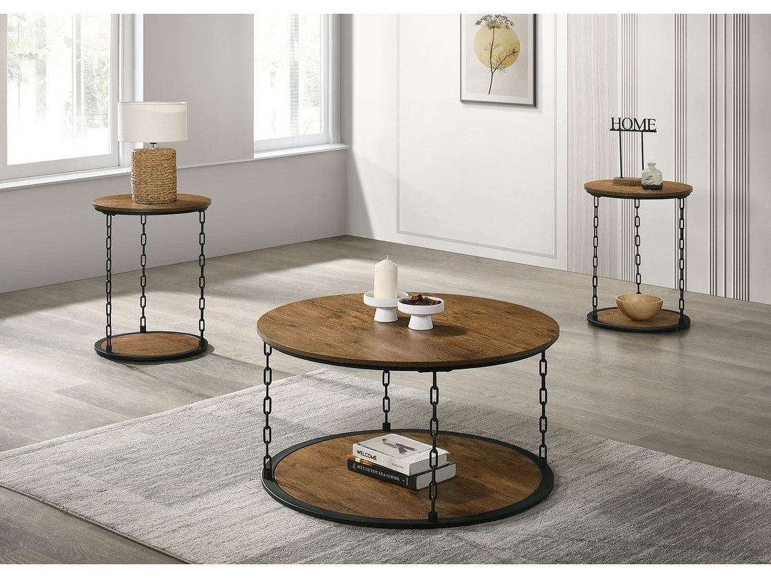 Ophira Natural 3 Pc. Table Set - Ornate Home