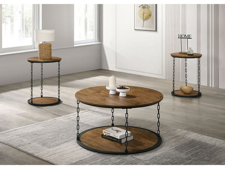 Ophira Natural 3 Pc. Table Set - Ornate Home