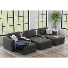 Options One Palmer Plus Ash 8-Piece Living Room Set