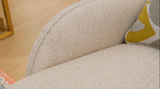 Opulent Lineage Beige/Gold Trim Loveseat / HD-3183 - Ornate Home