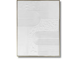 Opulent Minimalist White Texture Wall Art - Ornate Home