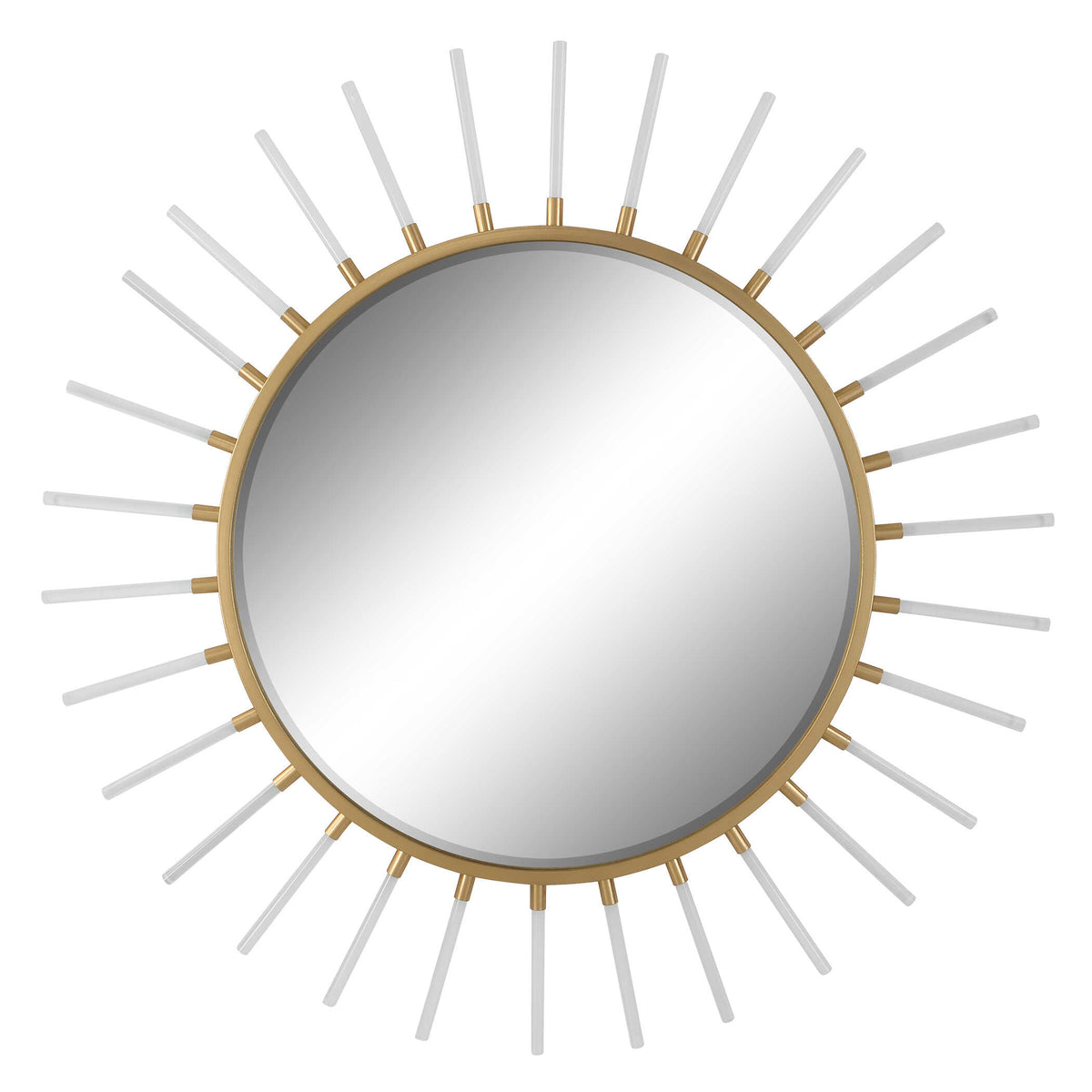Oracle Gold Round Starburst Mirror - Ornate Home