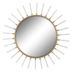 Oracle Gold Round Starburst Mirror - Ornate Home