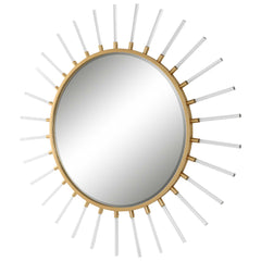 Oracle Gold Round Starburst Mirror - Ornate Home